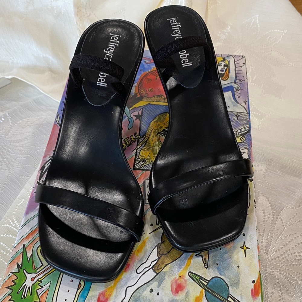 Jeffrey Campbell Black Strappy Heels